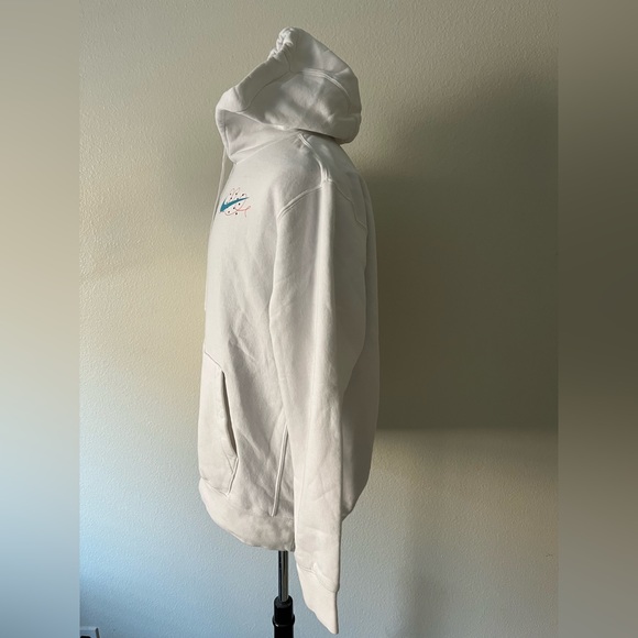 NWOT Nike White Just Do It Size Large Black Label Hoodie - Picture 3 of 6